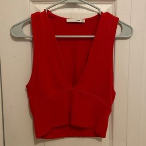 Aritzia V-Neck crop top